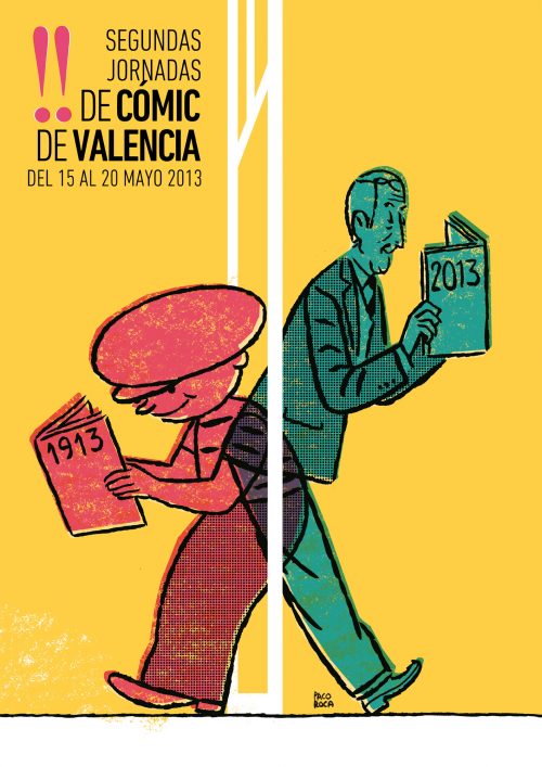 Cartel de las II Jornadas Cómic Valencia, por Paco Roca