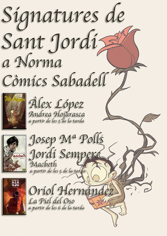 Firmas de Sant Jordi en NORMA Sabadell