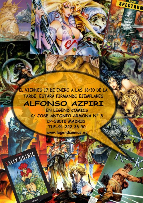 Firmas de Alfonso Azpiri en Madrid
