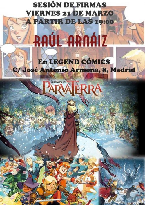Firmas de Raúl Arnáiz en Legend Comics (Madrid)