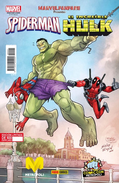 Spiderman, Hulk, Deadpool y Dr. Extraño protagonizan el cómic exclusivo de Marvel en Metrópoli Gijón