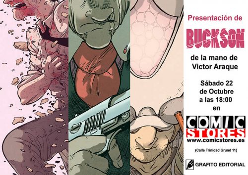 Víctor Araque firma Buckson en Comic Stores Málaga