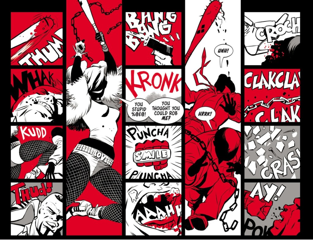 Harley Quinn: Black, white and red