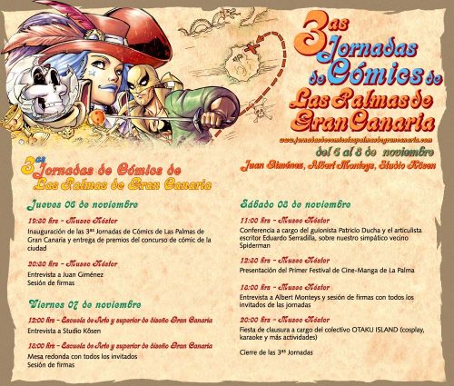 Agenda: 3as Jornadas de Cómics de Las Palmas de Gran Canaria