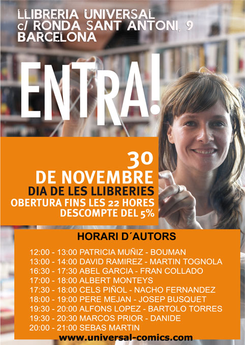 Día de la Librería 30 de Noviembre de 2012 en Librería Universal