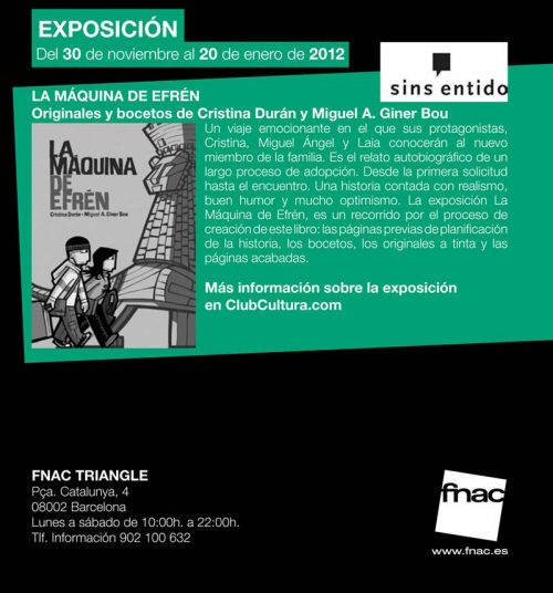 La Máquina de Efrén: Salón del Cómic de Zaragoza y Exposición en Barcelona