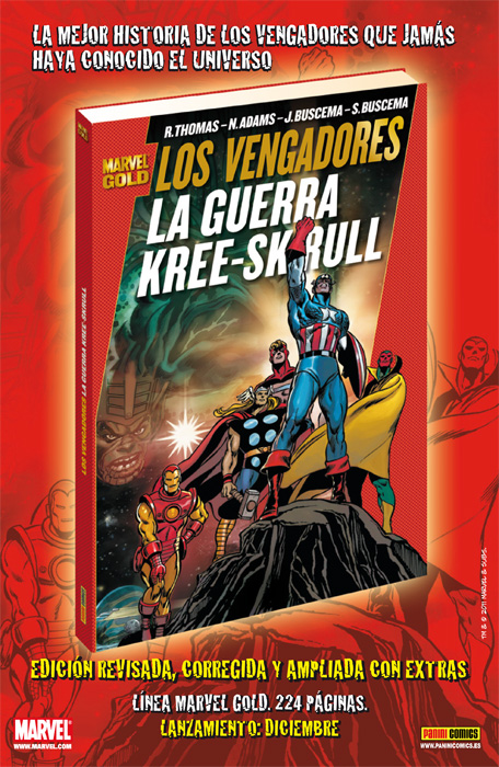 Novedad Marvel Gold: Los Vengadores – La guerra kree-skrull