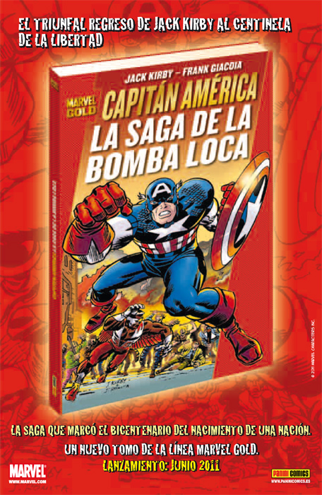 Novedad Panini Marvel Gold: El Capitán América. La saga de la bomba loca‏