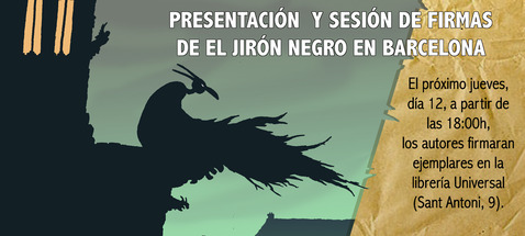 Presentación de El Jirón Negro en Barcelona