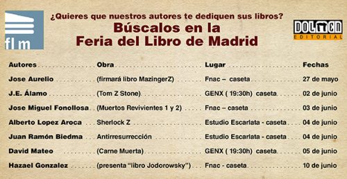 Dolmen en la Feria del Libro de Madrid