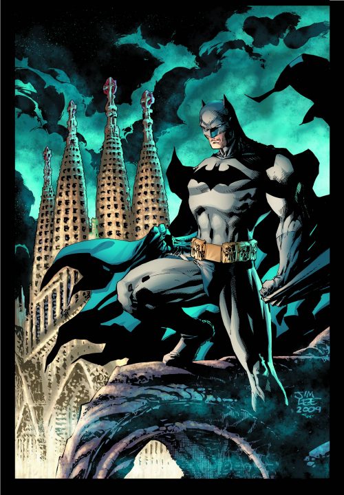 Portada de Jim Lee para «Batman en Barcelona: El Caballero del Dragón»
