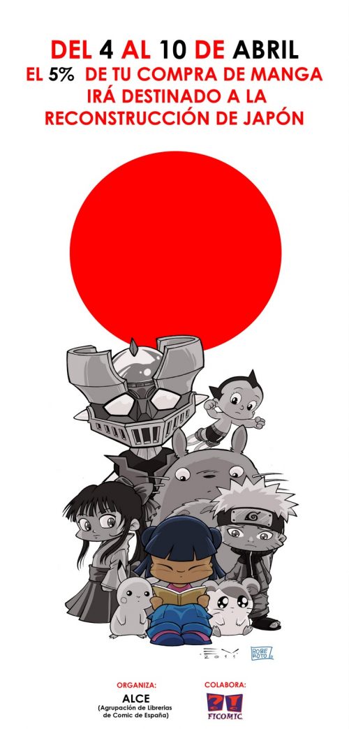 Las librerías de cómics se solidarizan con Japón