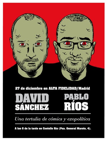 Presentaciones de Azul y pálido y La muerte en los ojos en Madrid