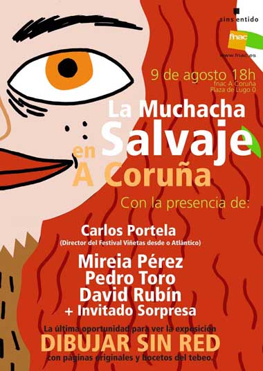Presentación y Exposición de LA MUCHACHA SALVAJE en FNAC A Coruña