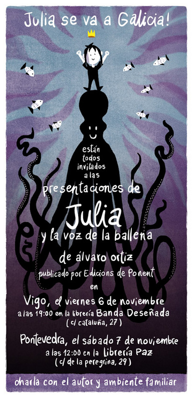 Presentación de JULIA Y LA VOZ DE LA BALLENA en Galicia