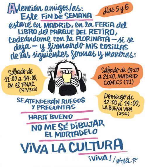 Manel Fontdevila en la Feria del Libro de Madrid