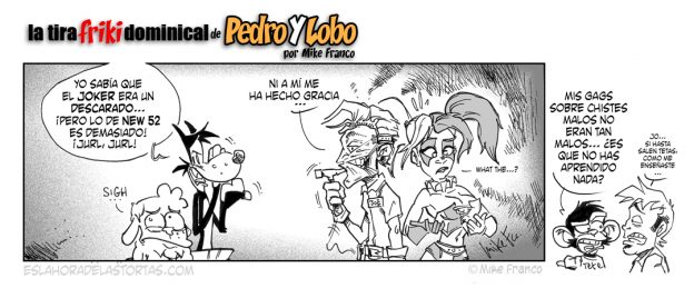 La tira Friki dominical de Pedro y Lobo: New 52