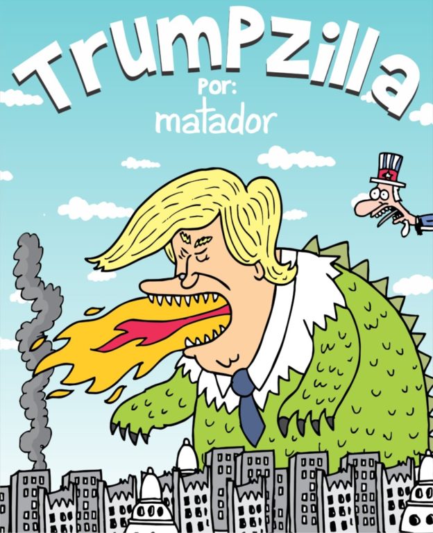 El Salón del Cómic de Barcelona dedica una exposición a los chistes gráficos sobre Donald Trump